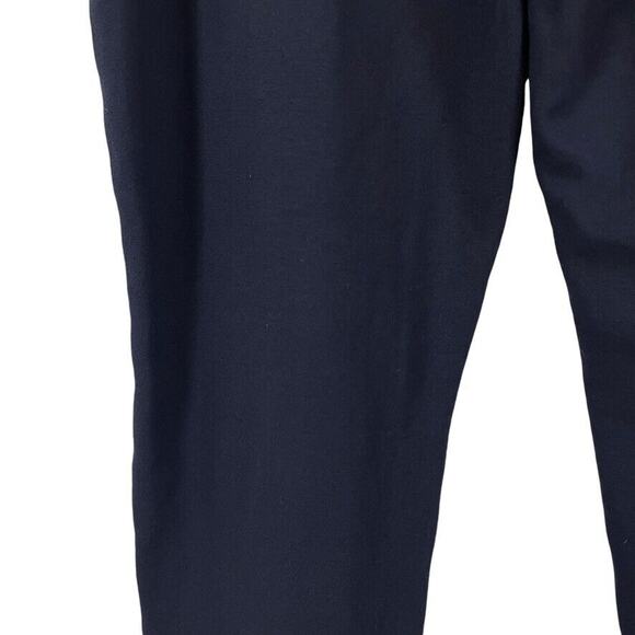 Chicos Womens Navy Ponte Knit Stretch Pull On Tapered Leg Ankle Pants sz 1 /M - Picture 11 of 16